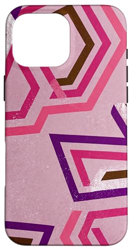 Geometrische abstrakte Muster Dreiecke in Rosa, Lila, Weiß Hülle für iPhone 16 Pro Max Geometrische abstrakte Muster Dreiecke in Rosa, Lila, Weiß Hülle für iPhone 16 Pro Max von BY CRADOX CREATIVE