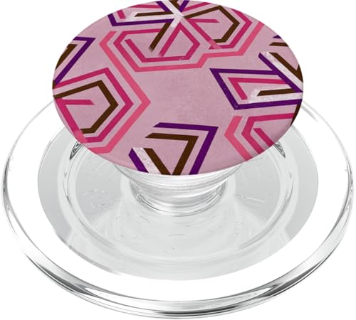 Geometrische abstrakte Muster Dreiecke in Rosa, Lila, Weiß PopSockets PopGrip für MagSafe Geometrische abstrakte Muster Dreiecke in Rosa, Lila, Weiß PopSockets PopGrip für MagSafe von BY CRADOX CREATIVE