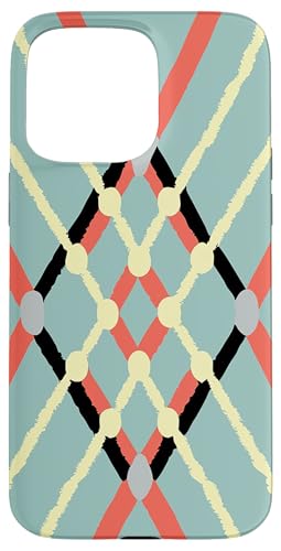 Geometrisches abstraktes Muster, Retro-Linie, weich, grün, orange Hülle für iPhone 15 Pro Max Geometrisches abstraktes Muster, Retro-Linie, weich, grün, orange Hülle für iPhone 15 Pro Max von BY CRADOX CREATIVE