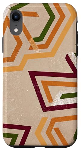 Geometrisches abstraktes Muster, braune, grüne und orangefarbene Dreiecke Hülle für iPhone XR Geometrisches abstraktes Muster, braune, grüne und orangefarbene Dreiecke Hülle für iPhone XR von BY CRADOX CREATIVE