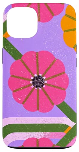 Geometrisches abstraktes Muster Retro Line Art Spritzer Floral Hülle für iPhone 13 Geometrisches abstraktes Muster Retro Line Art Spritzer Floral Hülle für iPhone 13 von BY CRADOX CREATIVE