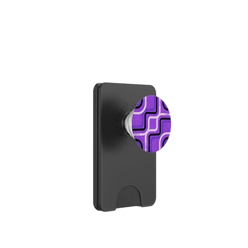 Geometrisches abstraktes Muster Retro Line Art Spritzer Lila PopSockets PopWallet für MagSafe Geometrisches abstraktes Muster Retro Line Art Spritzer Lila PopSockets PopWallet für MagSafe von BY CRADOX CREATIVE