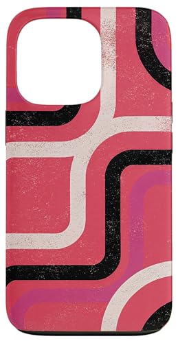 Geometrisches abstraktes Muster Retro Line Art Spritzer Rosa Hülle für iPhone 13 Pro Geometrisches abstraktes Muster Retro Line Art Spritzer Rosa Hülle für iPhone 13 Pro von BY CRADOX CREATIVE