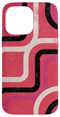 Geometrisches abstraktes Muster Retro Line Art Spritzer Rosa Hülle für iPhone 14 Pro Max Geometrisches abstraktes Muster Retro Line Art Spritzer Rosa Hülle für iPhone 14 Pro Max von BY CRADOX CREATIVE