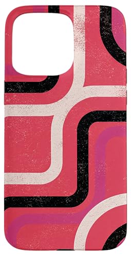 Geometrisches abstraktes Muster Retro Line Art Spritzer Rosa Hülle für iPhone 15 Pro Max Geometrisches abstraktes Muster Retro Line Art Spritzer Rosa Hülle für iPhone 15 Pro Max von BY CRADOX CREATIVE