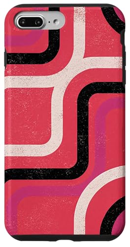 Geometrisches abstraktes Muster Retro Line Art Spritzer Rosa Hülle für iPhone 7 Plus/8 Plus Geometrisches abstraktes Muster Retro Line Art Spritzer Rosa Hülle für iPhone 7 Plus/8 Plus von BY CRADOX CREATIVE