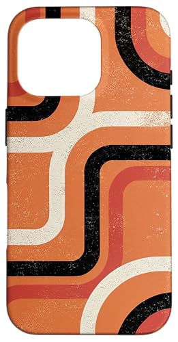 Geometrisches abstraktes Muster Retro Linienkunst Orange Hülle für iPhone 16 Pro Geometrisches abstraktes Muster Retro Linienkunst Orange Hülle für iPhone 16 Pro von BY CRADOX CREATIVE