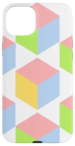 Geometrisches pastell-isometrisches optisches Täuschungswürfelmuster Hülle für iPhone 15 Plus Geometrisches pastell-isometrisches optisches Täuschungswürfelmuster Hülle für iPhone 15 Plus von BY CRADOX CREATIVE