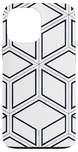 Geometrisches schwarz-weißes isometrisches optisches Täuschungsmuster Hülle für iPhone 13 Pro Max Geometrisches schwarz-weißes isometrisches optisches Täuschungsmuster Hülle für iPhone 13 Pro Max von BY CRADOX CREATIVE