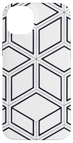Geometrisches schwarz-weißes isometrisches optisches Täuschungsmuster Hülle für iPhone 14 Plus Geometrisches schwarz-weißes isometrisches optisches Täuschungsmuster Hülle für iPhone 14 Plus von BY CRADOX CREATIVE