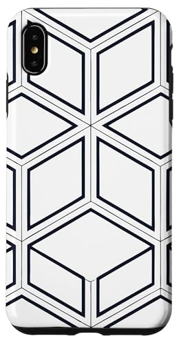 Geometrisches schwarz-weißes isometrisches optisches Täuschungsmuster Hülle für iPhone XS Max Geometrisches schwarz-weißes isometrisches optisches Täuschungsmuster Hülle für iPhone XS Max von BY CRADOX CREATIVE