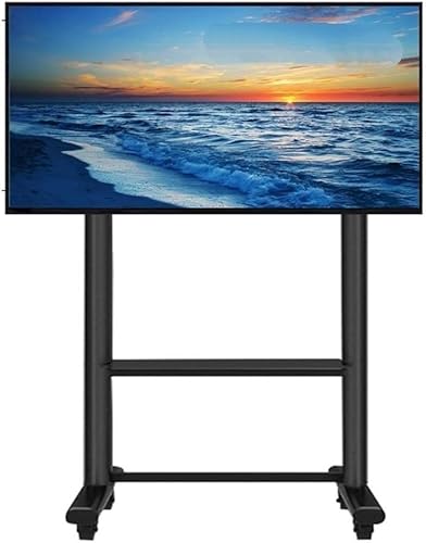 Rollbar Tv Rollwagen Tv Ständer for 55-90-Zoll-Flachbildschirm Fernseher- Hoch Einstellbarer Höhe Rollen Fernseher Stand for Schlafzimmer Wohnzimmer Büro Rollbar Tv Rollwagen Tv Ständer for 55-90-Zoll-Flachbildschirm Fernseher- Hoch Einstellbarer Höhe Rollen Fernseher Stand for Schlafzimmer Wohnzimmer Büro von BYBDOG