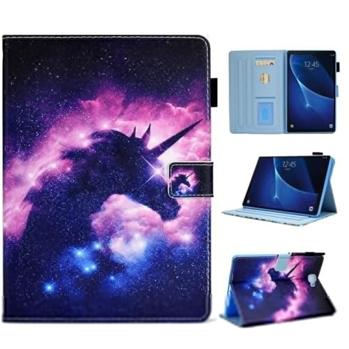 BYCeKe Hülle für iPad 6./5. Generation (9.7 Zoll, Modell 2018/2017),für iPad Air 2 Hülle,Premium Leder Case Schutzhülle mit iPad 9.7 Zoll Auto Schlafen/Wachen & Standfunktion - Starling Pferd von BYCeKe