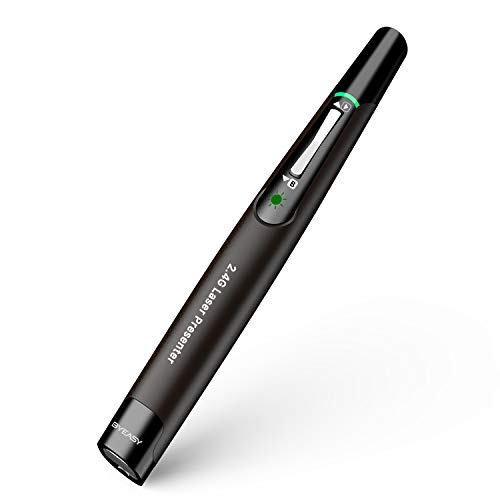 Präsentation Fernbedienung, BYEASY Wireless Presenter Remote mit Grüner Laserpointer, RF 2.4GHz 100ft USB PowerPoint Clicker für und Google Slides Präsentation Fernbedienung, BYEASY Wireless Presenter Remote mit Grüner Laserpointer, RF 2.4GHz 100ft USB PowerPoint Clicker für und Google Slides von BYEASY