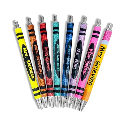 BYFDIY 2 Stück Personalisierte Lehrer Glitzer Stift 14,5 cm Metall Stift Benutzerdefiniertes Namensdesign 8 Farben Verfügbar Geschenk für Lehrer und Schüler BYFDIY 2 Stück Personalisierte Lehrer Glitzer Stift 14,5 cm Metall Stift Benutzerdefiniertes Namensdesign 8 Farben Verfügbar Geschenk für Lehrer und Schüler von BYFDIY