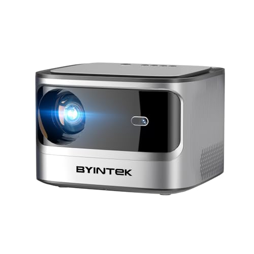 Beamer,18000Lumen,Mini Projektor Bluetooth 4K Full HD 1080P,Autofokus/Trapezkorrektur6D, Android 9.0,Heimkino Video Beamer Unterstützung kompatibel mit Smartphone/Laptop /MP3 /MP4 von BYINTEK