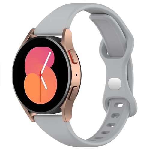 Ersatzarmband für Garmin Venu/Venu 2 Plus/Venu Sq/Vivoactive 5/Vivoactive 3, 20mm Sport Armband Uhrenarmband, Silikon Armbänder für Garmin Vivomove 3/Vivomove Sport/Style/Luxe/HR (Gray) von BYISYUE