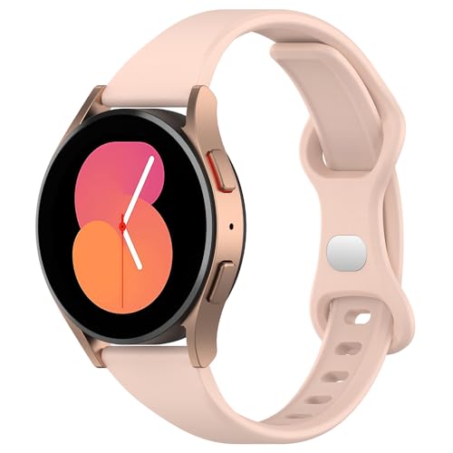 Ersatzarmband für Garmin Venu/Venu 2 Plus/Venu Sq/Vivoactive 5/Vivoactive 3, 20mm Sport Armband Uhrenarmband, Silikon Armbänder für Garmin Vivomove 3/Vivomove Sport/Style/Luxe/HR (Pink) von BYISYUE