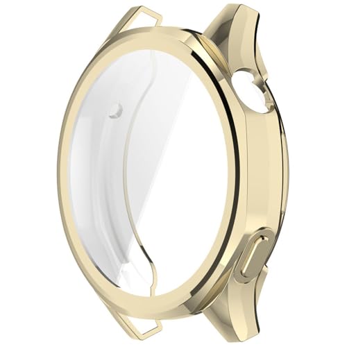 Hülle für Huawei Watch GT 5 46mm Schutzfolie Schutzhülle, Silicone TPU Displayschutz Case Cover, Anti-Kratz Anti-Staub Schutz Gehäuse für Huawei Watch GT 5 46mm (Gold) von BYISYUE