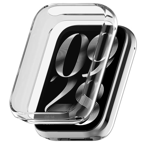 Hülle für Xiaomi Smart Band 9 Pro Schutzfolie Schutzhülle, Silicone TPU Displayschutz Case Cover, Anti-Kratz Anti-Staub Schutz Gehäuse für Xiaomi Smart Band 9 Pro/Mi Band 9 Pro (Transparent) von BYISYUE