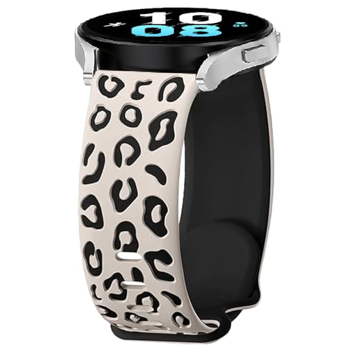 Leopard Armbänder für Amazfit GTR Mini/GTR 42mm/GTS 4/4 Mini/3/2/2e/2 Mini, 20mm Sport Armband Uhrenarmband, Silikon Ersatzarmband für Amazfit Bip 3/3 Pro/S/S Lite/U/U Pro/Active/Active 2 Leopard Armbänder für Amazfit GTR Mini/GTR 42mm/GTS 4/4 Mini/3/2/2e/2 Mini, 20mm Sport Armband Uhrenarmband, Silikon Ersatzarmband für Amazfit Bip 3/3 Pro/S/S Lite/U/U Pro/Active/Active 2 von BYISYUE