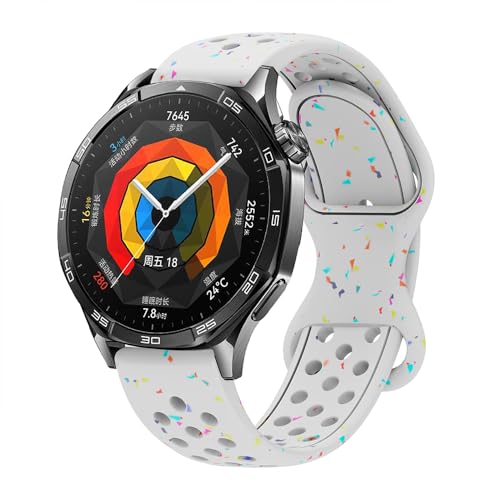 Sport Ersatzarmband für Huawei Watch GT 5/5 Pro/GT 4/GT 3/3 Pro/GT 2/2e/2 Pro/Watch 4/4 Pro/3/3 Pro, 22mm Breathable Armband Uhrenarmband, Silikon Armbänder für Honor MagicWatch 2/Watch GS Pro Sport Ersatzarmband für Huawei Watch GT 5/5 Pro/GT 4/GT 3/3 Pro/GT 2/2e/2 Pro/Watch 4/4 Pro/3/3 Pro, 22mm Breathable Armband Uhrenarmband, Silikon Armbänder für Honor MagicWatch 2/Watch GS Pro von BYISYUE