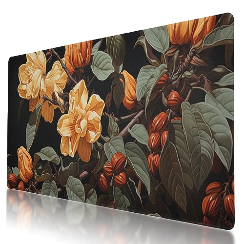 BYJUMB Langlebiges und waschbares Mauspad mit Kakaobohnen-Motiv, 90 x 40 cm, rutschfeste Gummiunterseite, ideal für einfaches Tippen und Spielen BYJUMB Langlebiges und waschbares Mauspad mit Kakaobohnen-Motiv, 90 x 40 cm, rutschfeste Gummiunterseite, ideal für einfaches Tippen und Spielen von BYJUMB