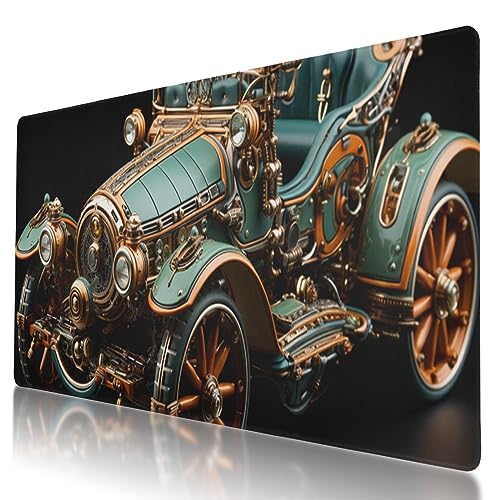 BYJUMB Mauspad im stylischen Steampunk-Stil, Auto-Skulptur, 90 x 40 cm, rutschfeste Gummiunterseite, ideal für Computer, Laptop, Büro und Zuhause BYJUMB Mauspad im stylischen Steampunk-Stil, Auto-Skulptur, 90 x 40 cm, rutschfeste Gummiunterseite, ideal für Computer, Laptop, Büro und Zuhause von BYJUMB