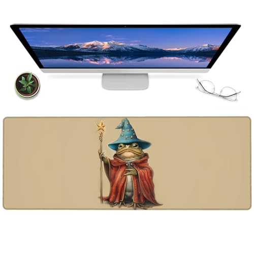 Gaming-Mauspad mit niedlichem Frosch, 30,5 x 80 cm, rutschfeste Gummi-Tier-Schreibtischunterlage, großes erweitertes Mauspad für Büro, Zuhause, Laptop, Mäuse-Pads, Geschenke, Spieleliebhaber Gaming-Mauspad mit niedlichem Frosch, 30,5 x 80 cm, rutschfeste Gummi-Tier-Schreibtischunterlage, großes erweitertes Mauspad für Büro, Zuhause, Laptop, Mäuse-Pads, Geschenke, Spieleliebhaber von BYJUMB