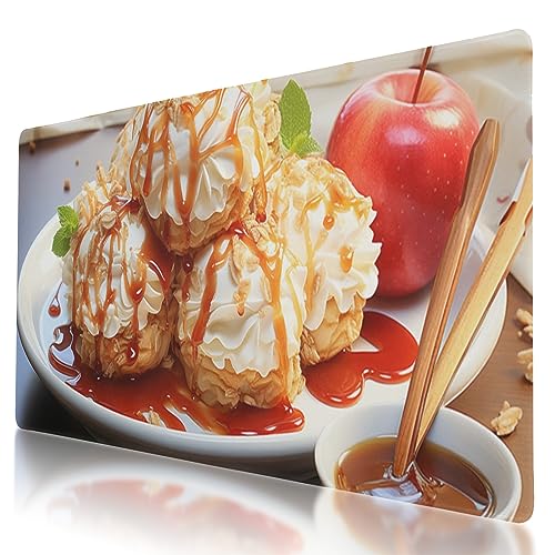 Mauspad mit niedlichem Apfelkuchenmuster, 90 x 40 cm, rutschfeste Gummiunterseite, ergonomisches Design zur Schmerzlinderung, perfekt für Computerbenutzer Mauspad mit niedlichem Apfelkuchenmuster, 90 x 40 cm, rutschfeste Gummiunterseite, ergonomisches Design zur Schmerzlinderung, perfekt für Computerbenutzer von BYJUMB