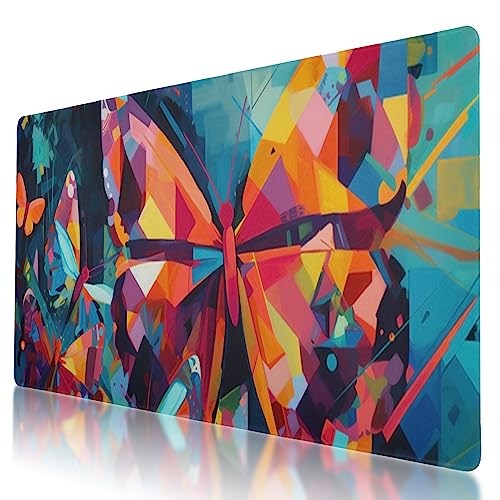 Mauspad mit niedlichem Schmetterling in der Nacht, 90 x 40 cm, rutschfeste Gummiunterseite, ergonomisches Design zur Schmerzlinderung, perfekt für Computerbenutzer Mauspad mit niedlichem Schmetterling in der Nacht, 90 x 40 cm, rutschfeste Gummiunterseite, ergonomisches Design zur Schmerzlinderung, perfekt für Computerbenutzer von BYJUMB