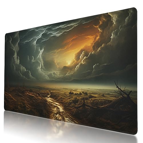 Mauspad mit niedlichem Wolkenmuster, 90 x 40 cm, rutschfeste Gummiunterseite, ergonomisches Design zur Schmerzlinderung, perfekt für Computerbenutzer Mauspad mit niedlichem Wolkenmuster, 90 x 40 cm, rutschfeste Gummiunterseite, ergonomisches Design zur Schmerzlinderung, perfekt für Computerbenutzer von BYJUMB