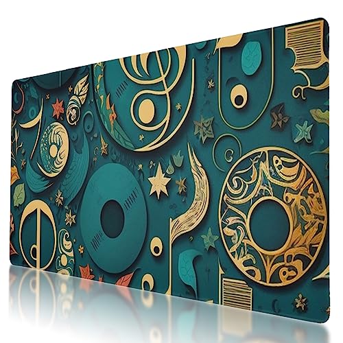 Rundes Musik-Mauspad – rutschfeste Schreibtischunterlage für einfaches Gleiten – XL-Gaming-Mauspad für Zuhause und Büro – 80 x 30 cm Schreibtischunterlage Rundes Musik-Mauspad – rutschfeste Schreibtischunterlage für einfaches Gleiten – XL-Gaming-Mauspad für Zuhause und Büro – 80 x 30 cm Schreibtischunterlage von BYJUMB