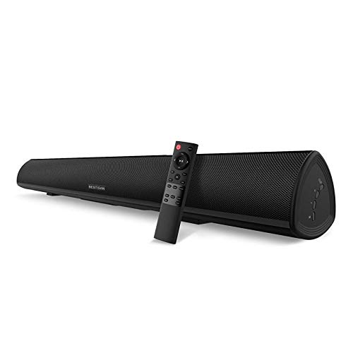 BESTISAN 100 W Soundbar, 101,6 cm (40 Zoll), kabelloses und kabelgebundenes Audio, Bluetooth 5.0-TV-Lautsprecher mit HDMI-Arc-Funktion (2023 Beef Up, DSP-Audio, verstellbare Bässe, Wandmontage) von BYL