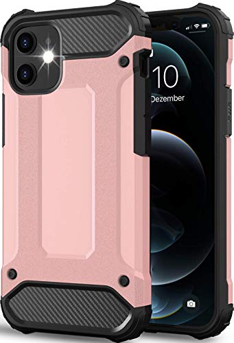 BYONDCASE iPhone 12 Mini Handytasche Rosa [Panzer Outdoor Case] Hülle iPhone 12 Mini Hardcase Ultra Slim kompatibel mit dem iPhone 12 Mini Case von BYONDCASE