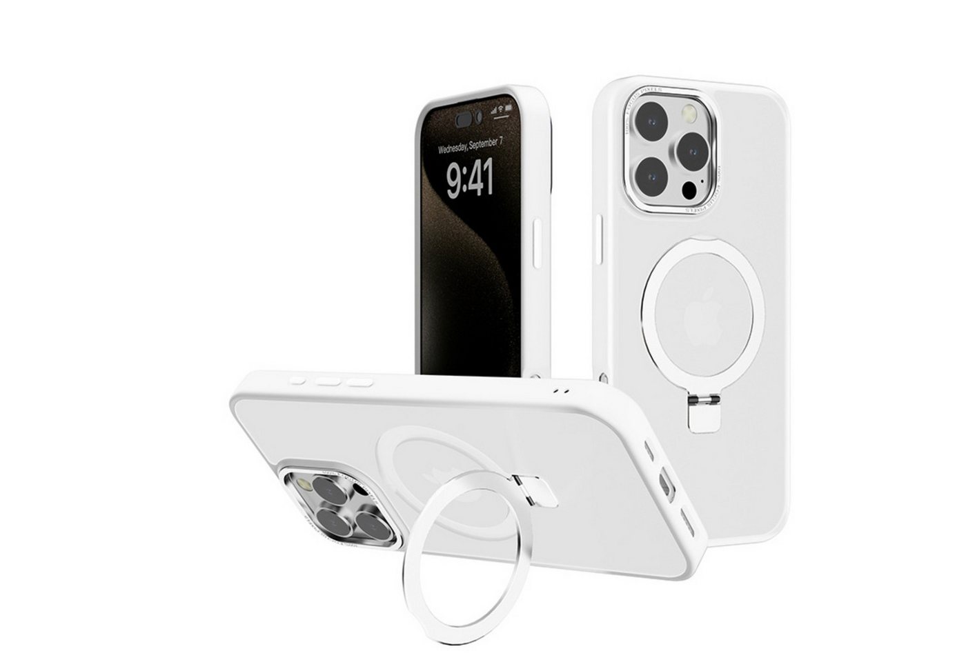 BYSURE Smartphone-Hülle, Passend für iPhone 16 Pro Max magnetische Halterung Handyhülle BYSURE Smartphone-Hülle, Passend für iPhone 16 Pro Max magnetische Halterung Handyhülle von BYSURE