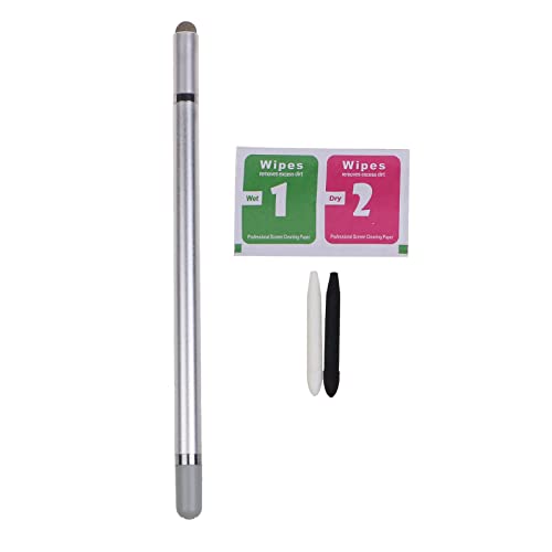 BYUTFA 3 in 1 Kapazitiver Stylus Pen Faserspitze & Tuch für Kopf Hohe Empfindlichkeit und Präzision Universal für Touchscreens Drawi von BYUTFA