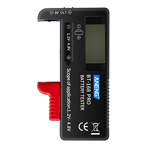 BYUTFA_Digital LCD Universal Batterietester Batterietester Volt Checker für AA AAA CD 186501.2-4.8V Knopfzelle Langlebig von BYUTFA