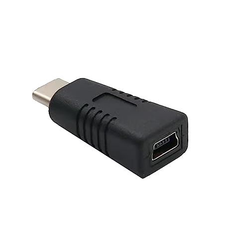 BYUTFA Universal-Adapter, Mini-USB-Buchse auf Typ-C-Stecker, Konverter für Tablet, Smartphone, unterstützt Lade- und Datenübertragungsadapter von BYUTFA