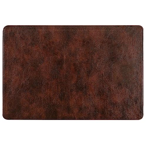 BYYLECL Großes Gaming-Mauspad, kabelloses Ladegerät, Gaming-Mauspad – rutschfeste Gummiunterseite, wasserdichte Oberfläche, Anti-Fransen-genähte Kanten, 30 x 20 cm, Dunkelbraun BYYLECL Großes Gaming-Mauspad, kabelloses Ladegerät, Gaming-Mauspad – rutschfeste Gummiunterseite, wasserdichte Oberfläche, Anti-Fransen-genähte Kanten, 30 x 20 cm, Dunkelbraun von BYYLECL