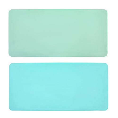 BYYLECL Schreibtischunterlage aus Leder, groß, doppelseitig, Schreibtischschutzmatte, rutschfestes PU-Leder-Mauspad mit Aufbewahrungskordel für Büro und Zuhause, Wassergrün, Blau, 1 Stück BYYLECL Schreibtischunterlage aus Leder, groß, doppelseitig, Schreibtischschutzmatte, rutschfestes PU-Leder-Mauspad mit Aufbewahrungskordel für Büro und Zuhause, Wassergrün, Blau, 1 Stück von BYYLECL
