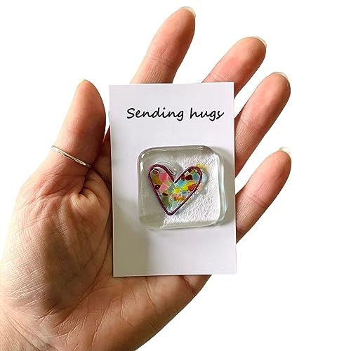 Fused Resin Heart Pocket Token Pocket Heart Token with Greeting Card Birthday Wedding Pocket Cards Multicolour Fused Resin Heart Pocket Token Pocket Heart Token with Greeting Card Birthday Wedding Pocket Cards Multicolour von BYYLECL