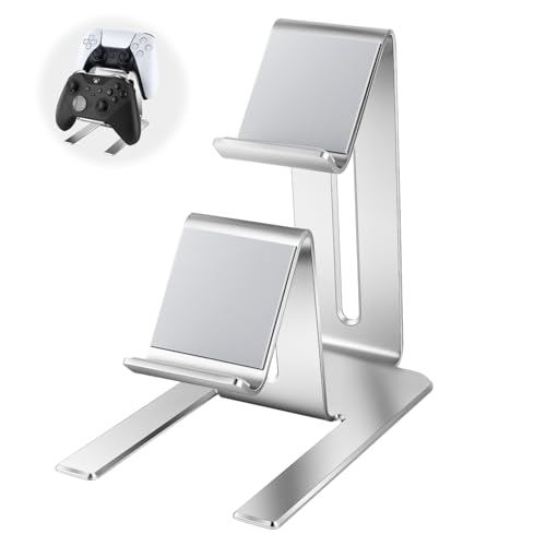 BYZANDQI Game Controller Halter, Universale Controller Halterung Aluminium Controller Ständer für PS5, PS4, Xbox One, Xbox Series X S, Switch Pro Gaming Zubehör BYZANDQI Game Controller Halter, Universale Controller Halterung Aluminium Controller Ständer für PS5, PS4, Xbox One, Xbox Series X S, Switch Pro Gaming Zubehör von BYZANDQI