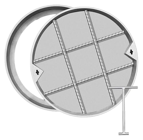 Schachtabdeckung Abdeckung For Auffangbecken For Parkplätze/Straßen/Decks, Rund, 40 38 Zoll, 36 30 28 24 20 18 16 14 12 Zoll, Verstärkter Inspektionsdeckel Aus Edelstahl Mit Haken, Abwasserbecken, Klä Schachtabdeckung Abdeckung For Auffangbecken For Parkplätze/Straßen/Decks, Rund, 40 38 Zoll, 36 30 28 24 20 18 16 14 12 Zoll, Verstärkter Inspektionsdeckel Aus Edelstahl Mit Haken, Abwasserbecken, Klä von BYZOMU