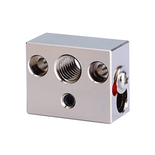 BZ 3D Ender 3 S1 Plattierte Kupfer Heizblock,Sprite Extruder Pro Plated Copper Heater Block Mit Silikon Socke für Ender 3 S1,Ender 3 S1 Pro,S1 Plus,CR10 Smart Pro,Sermoon V1 Hotend.(1 STÜCK) von BZ 3D