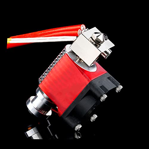 BZ 3D V6 Plated Copper Hotend 12V 40W Kit,V6 Beschichtete Kupfer Heizblock,Düse 0.4mm,Titaniumlegierung Heatbreak für 3D Drucker Hotend,Titan,Dual Driver Extruder. von BZ 3D