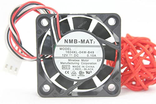 BZBYCZH Lüfter kompatibel für NMB-MAT 1604KL-04W-B49 40x40x10mm 4CM 12V 0.10A 3Pin Kühlung Lüfter von BZBYCZH