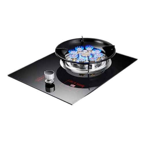 43-cm-Gaskochfeld, 1-Flammen-Gaskocher, 5,2 KW Hochfeuer-Timer Mit Neun Hohlräumen, Gas-/LP-Gas-Umwandlung, Mit Flammendurchschlagschutz, For Die Küche Zu Hause(LPG) von BZJPRFC