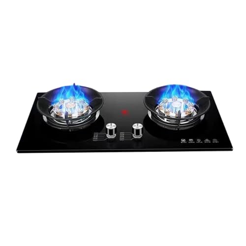 BZJPRFC 5,2-kW-Gasherd Mit 2 Brennern, Küchenarbeitsplattenherd, Gas-/LP-Gas-Umwandlungsherd, Mit Flammendurchschlagschutz, for Zuhause, Küche, Wohnmobil, Camp(LPG) von BZJPRFC