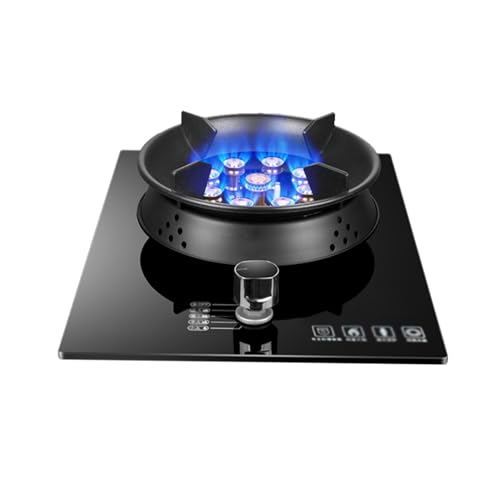 BZJPRFC Gasherd, Einzelbrenner, Küchenarbeitsplattenherd 5,2 KW Gas, Gas/LP-Gas-Umwandlungsherd, Mit Flammendurchschlagschutz, for Zuhause, Küche, Wohnmobil, Camp(LPG) von BZJPRFC